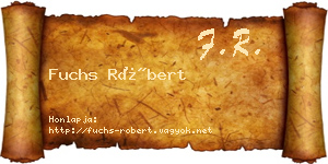 Fuchs Róbert névjegykártya